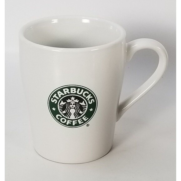 Starbucks Classic Mug 8 oz. 2007 Coffee Cup Siren White Ceramic - Picture 1 of 5